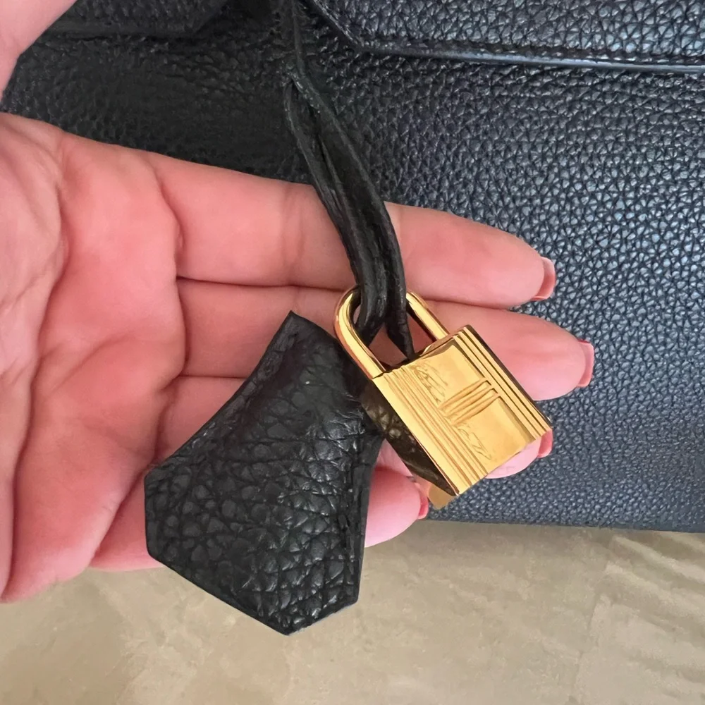 Hermès Birkin 35 noir ( black) Togo gold hardware in excellent condition - Picture 6 of 16